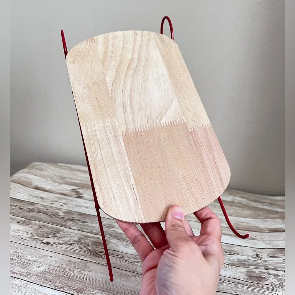 Target Bullseye Novelty Wood Serving Sleigh🎀